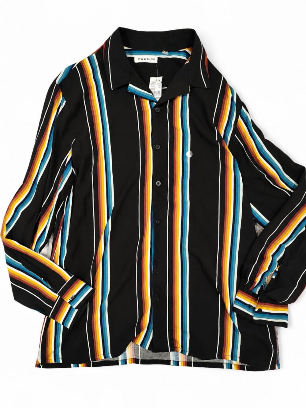 NWT PACSUN Striped Button Down Shirt - Picture 2 of 4